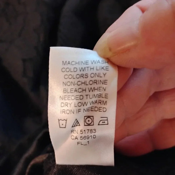 Studio Y Women's Black Long Sleeve Lined Lace Dress  Scoop Neck Size Small - Picture 7 of 10